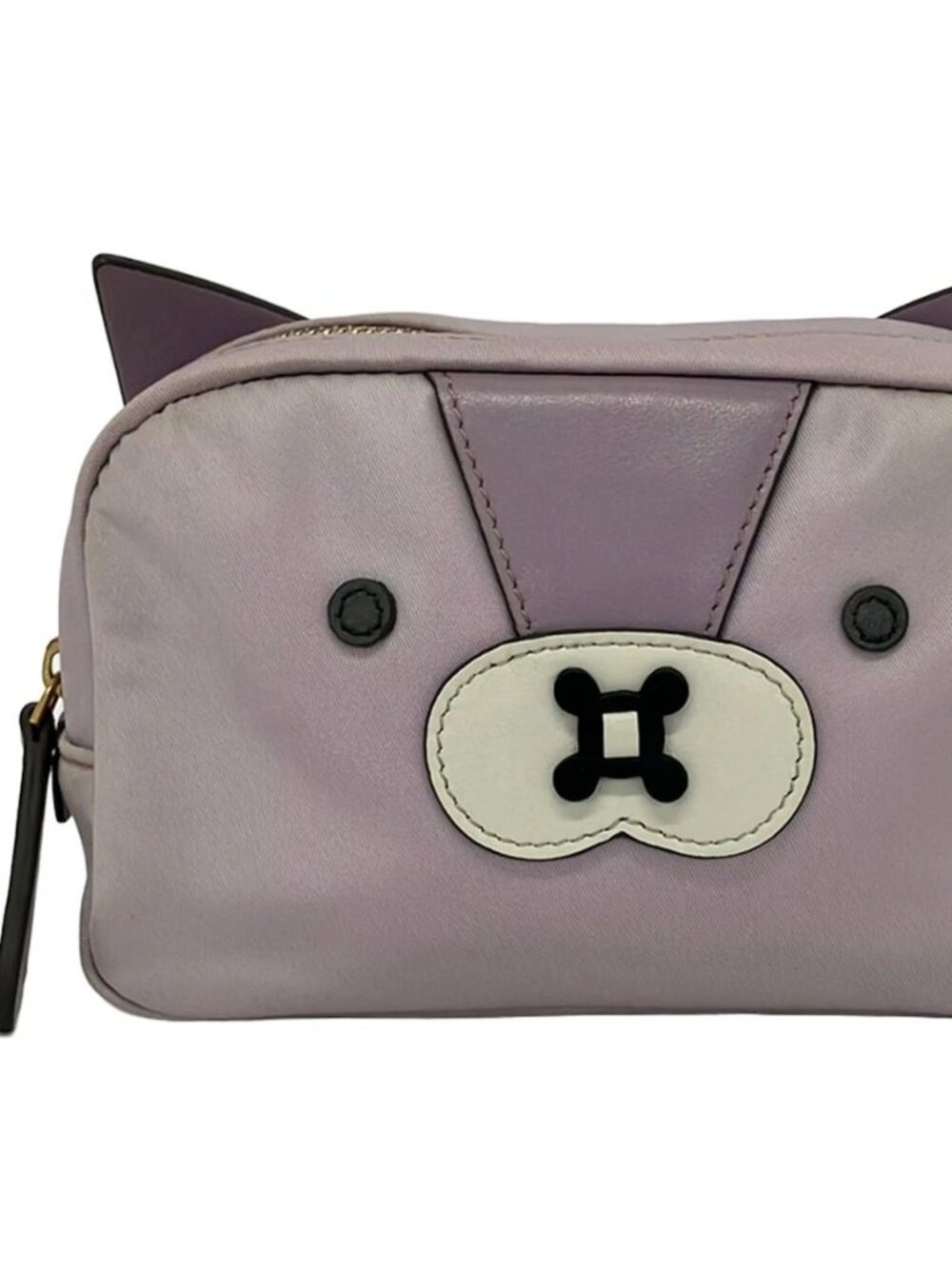 Anya Hindmarch Light Purple Nylon Leather Pouch